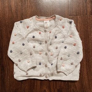 H&M polka dot cardigan